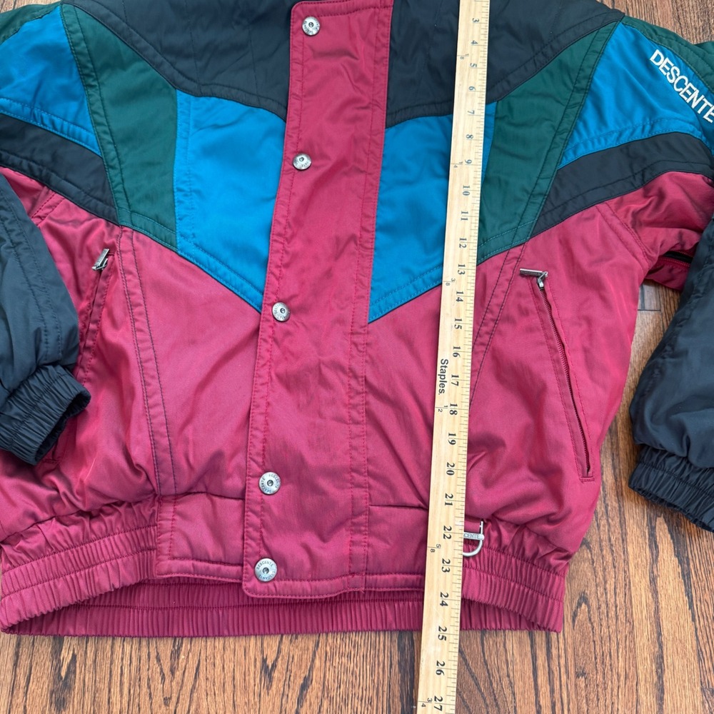 Vintage Descente Ski Puffer Jacket Mens Size M Colorblock 90s Retro SnowBoard - Picture 7 of 13